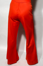 Right On Orange 1970s Zip Front Bell Bottom Pants