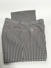 1970s Levis Panatella Grey Red Herringbone Pattern Polyester Flare Pant 38" x 32"