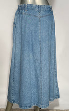 1990s Gloria Vanderbilt Jean Midi Skirt Size Large