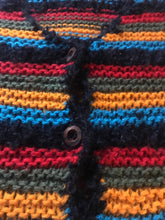 Vintage Colorful Wool Knit Vest Saks Fifth Ave Size M