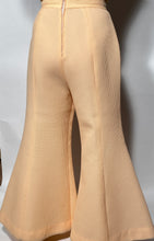 Vintage Peach Colored Wide Leg Bell Bottom Flare Elephant Pants