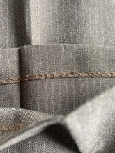 Brown Pinstripe Angel Flight Disco Flare Pants 36x32