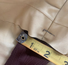 1970s Polyester Disco Pant Brown Pinstripe Knit Flare Pants 30x32
