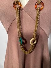 1970s Brown Maxi Dress Double Strap Criss Cross Back