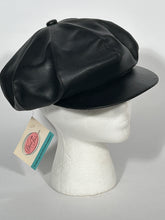 Black Leather Flap Jack Hat