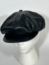 Black Leather Flap Jack Hat