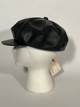 Black Leather Flap Jack Hat