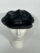Black Leather Flap Jack Hat