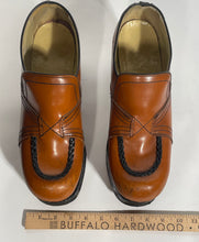 Brown Leather 4” Platform Shoes Size 11.5