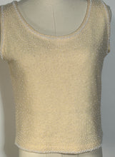 Vintage 1960s White Beaded Lambswool Top