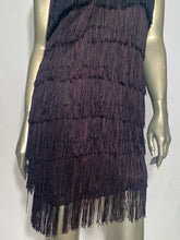 1970s Layered Black Fringe GoGo Dress Flapper Costume