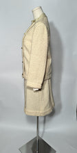 1960s Sills Cream Boucle Suit Bonnie Cashin Designs Coach Wool With Leather Trim