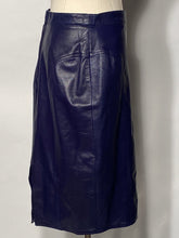 Purple Leather By Skirt Deja Vu Size Small - Waist 28
