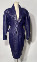 Purple Leather Jacket By Deja Vu Size Small - Waist 28