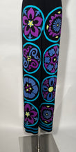 Vintage Mr. Dino Colorful High Waisted Flare Block Pants 29" Waist