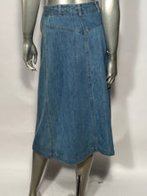 1970s Gamin For Huk A Poo Long Jean Skirt