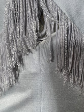 Vintage Fredericks of Hollywood Fringe Baby Blue Disco Dress