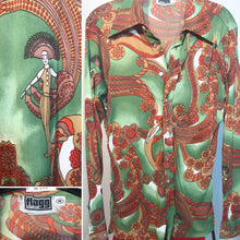1970s Men's Disco Shirt Size Medium By Flagg Brothers