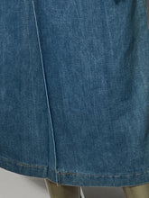 1970s Gamin For Huk A Poo Long Jean Skirt