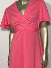 1970s Barbie Pink Jeweled Disco Dress