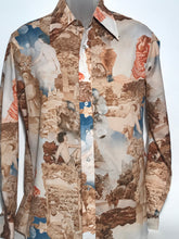 Chemise Et Cie Vintage Men's Scenic Disco Shirt Size Large