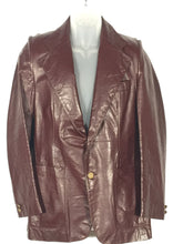 Vintage Men's Pierre Cardin Burgundy Short Leather Jacket