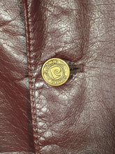 Vintage Men's Pierre Cardin Burgundy Short Leather Jacket