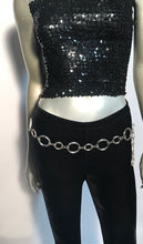 1970s Clear Plastic Circular Chain Belt
