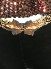 1970s Gold Macrame Woven Wire Belt