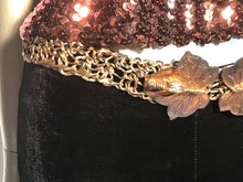 1970s Gold Macrame Woven Wire Belt