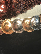 1990s Gold & Silver Disc Elastic Waist Belt