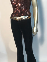 1990s Gold & Silver Disc Elastic Waist Belt