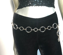 1970s Clear Plastic Circular Chain Belt