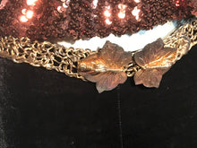 1970s Gold Macrame Woven Wire Belt