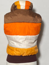 1970s Aspen Burnt Orange Cream Vest Size Junior Medium