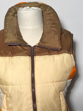 1970s Aspen Burnt Orange Cream Vest Size Junior Medium