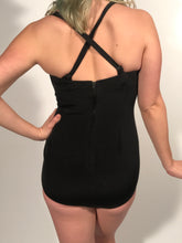 1950s Jantzen Black Full Bathing Suit Made in USA