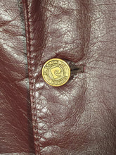 Vintage Men's Pierre Cardin Burgundy Short Leather Jacket