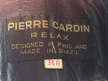Vintage Men's Pierre Cardin Burgundy Short Leather Jacket