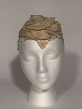 Vintage Wedding Lace Floral Fabric Petal Headband With Crystal & Pearls