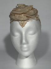 Vintage Wedding Lace Floral Fabric Petal Headband With Crystal & Pearls