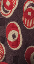 Vintage 1940s Men's Circular Patterned Silk Tie