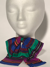 Colorful Striped Bow Neck Scarf Pin Back By Liz Claiborne Accessories