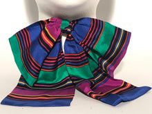 Colorful Striped Bow Neck Scarf Pin Back By Liz Claiborne Accessories
