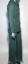 1970s Levi's Panatela Signature Collection 2 Piece Green Leisure Suit USA Sz 40