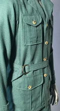 1970s Levi's Panatela Signature Collection 2 Piece Green Leisure Suit USA Sz 40