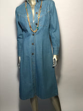 Late 1970s - Early 80s Foxmoor Denim Long Jean Dress Made In The USA Sz 7