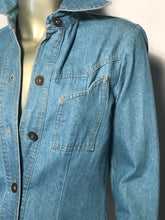 Late 1970s - Early 80s Foxmoor Denim Long Jean Dress Made In The USA Sz 7