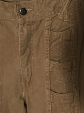 1970s Men's Tall Vintage Hands Off Light Brown Cotton Flare Pants 31" x 33"