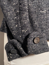 1950s Woman's 2 Piece Suit Grey Flecked Wool Suit By Betty Rose